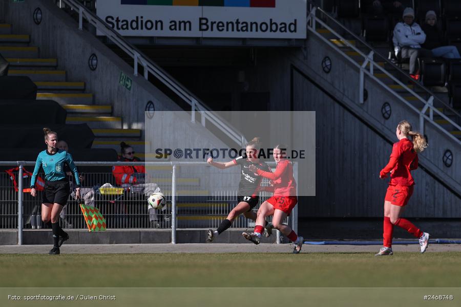 sport, action, Stadion am Brentanobad, SGE, Fussball, Frankfurt, FCB, FC Bayern München II, Eintracht Frankfurt II, DFB, 2. Frauen-Bundesliga, 02.03.2025 - Bild-ID: 2468748 sport, action, Stadion am Brentanobad, SGE, Fussball, Frankfurt, FCB, FC Bayern München II, Eintracht Frankfurt II, DFB, 2. Frauen-Bundesliga, 02.03.2025 - Bild-ID: 2468748