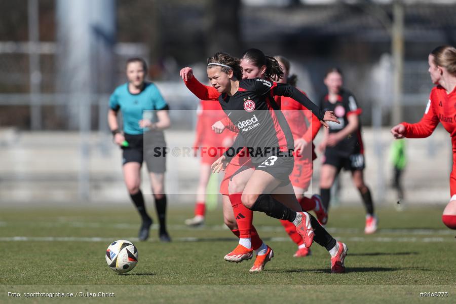 sport, action, Stadion am Brentanobad, SGE, Fussball, Frankfurt, FCB, FC Bayern München II, Eintracht Frankfurt II, DFB, 2. Frauen-Bundesliga, 02.03.2025 - Bild-ID: 2468773 sport, action, Stadion am Brentanobad, SGE, Fussball, Frankfurt, FCB, FC Bayern München II, Eintracht Frankfurt II, DFB, 2. Frauen-Bundesliga, 02.03.2025 - Bild-ID: 2468773