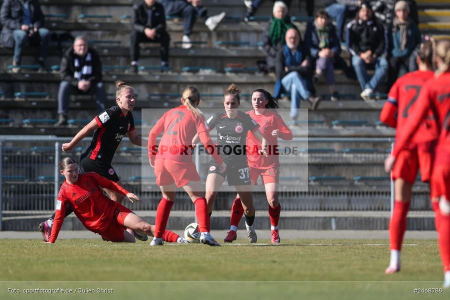 sport, action, Stadion am Brentanobad, SGE, Fussball, Frankfurt, FCB, FC Bayern München II, Eintracht Frankfurt II, DFB, 2. Frauen-Bundesliga, 02.03.2025 - Bild-ID: 2468788 sport, action, Stadion am Brentanobad, SGE, Fussball, Frankfurt, FCB, FC Bayern München II, Eintracht Frankfurt II, DFB, 2. Frauen-Bundesliga, 02.03.2025 - Bild-ID: 2468788