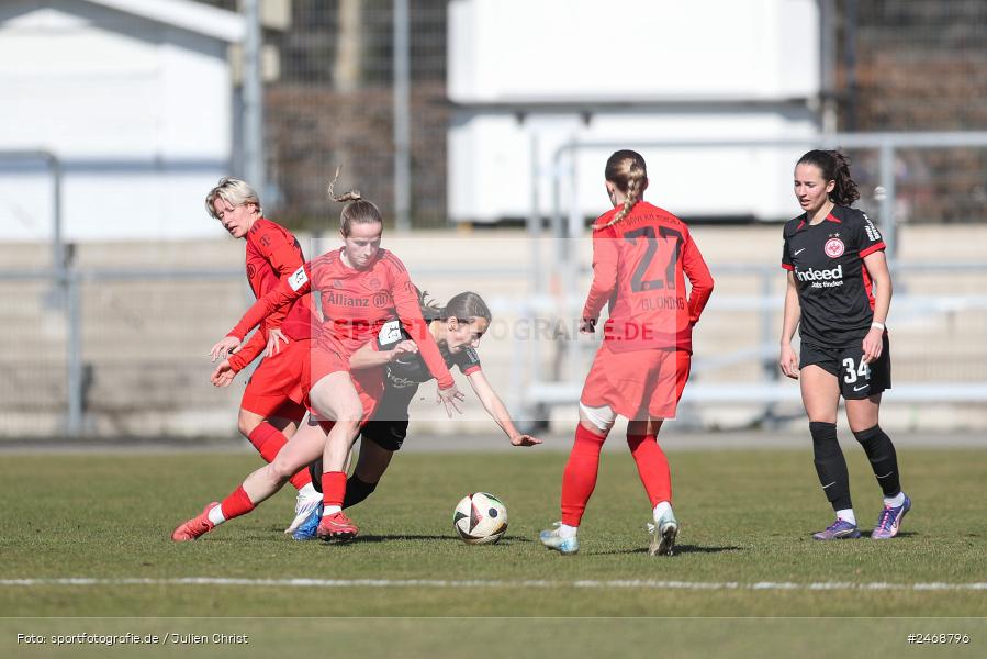 sport, action, Stadion am Brentanobad, SGE, Fussball, Frankfurt, FCB, FC Bayern München II, Eintracht Frankfurt II, DFB, 2. Frauen-Bundesliga, 02.03.2025 - Bild-ID: 2468796 sport, action, Stadion am Brentanobad, SGE, Fussball, Frankfurt, FCB, FC Bayern München II, Eintracht Frankfurt II, DFB, 2. Frauen-Bundesliga, 02.03.2025 - Bild-ID: 2468796