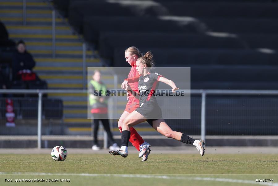 sport, action, Stadion am Brentanobad, SGE, Fussball, Frankfurt, FCB, FC Bayern München II, Eintracht Frankfurt II, DFB, 2. Frauen-Bundesliga, 02.03.2025 - Bild-ID: 2468799 sport, action, Stadion am Brentanobad, SGE, Fussball, Frankfurt, FCB, FC Bayern München II, Eintracht Frankfurt II, DFB, 2. Frauen-Bundesliga, 02.03.2025 - Bild-ID: 2468799