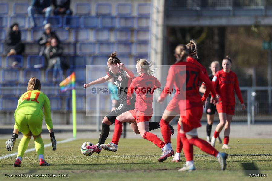 sport, action, Stadion am Brentanobad, SGE, Fussball, Frankfurt, FCB, FC Bayern München II, Eintracht Frankfurt II, DFB, 2. Frauen-Bundesliga, 02.03.2025 - Bild-ID: 2468804 sport, action, Stadion am Brentanobad, SGE, Fussball, Frankfurt, FCB, FC Bayern München II, Eintracht Frankfurt II, DFB, 2. Frauen-Bundesliga, 02.03.2025 - Bild-ID: 2468804