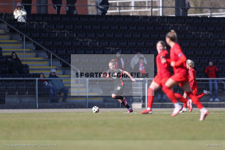 sport, action, Stadion am Brentanobad, SGE, Fussball, Frankfurt, FCB, FC Bayern München II, Eintracht Frankfurt II, DFB, 2. Frauen-Bundesliga, 02.03.2025 - Bild-ID: 2468828 sport, action, Stadion am Brentanobad, SGE, Fussball, Frankfurt, FCB, FC Bayern München II, Eintracht Frankfurt II, DFB, 2. Frauen-Bundesliga, 02.03.2025 - Bild-ID: 2468828