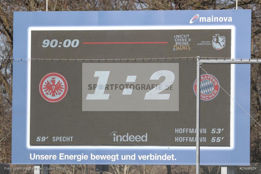 sport, action, Stadion am Brentanobad, SGE, Fussball, Frankfurt, FCB, FC Bayern München II, Eintracht Frankfurt II, DFB, 2. Frauen-Bundesliga, 02.03.2025 - Bild-ID: 2468829 sport, action, Stadion am Brentanobad, SGE, Fussball, Frankfurt, FCB, FC Bayern München II, Eintracht Frankfurt II, DFB, 2. Frauen-Bundesliga, 02.03.2025 - Bild-ID: 2468829