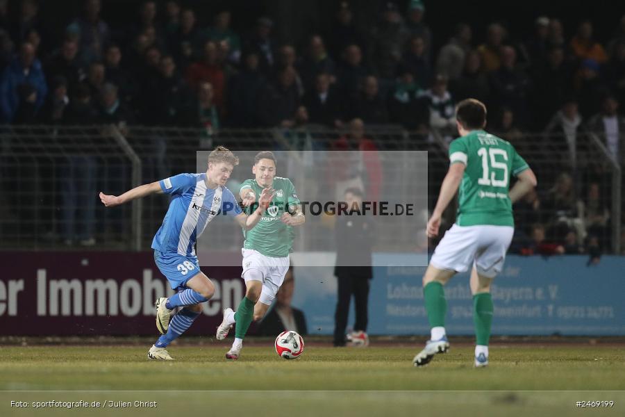Sachs-Stadion, Schweinfurt, 07.03.2025, sport, action, BFV, Fussball, 24. Spieltag, Regionalliga Bayern, FVI, FCS, FV Illertissen, 1. FC Schweinfurt 1905 - Bild-ID: 2469199