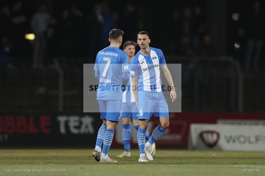 Sachs-Stadion, Schweinfurt, 07.03.2025, sport, action, BFV, Fussball, 24. Spieltag, Regionalliga Bayern, FVI, FCS, FV Illertissen, 1. FC Schweinfurt 1905 - Bild-ID: 2469204