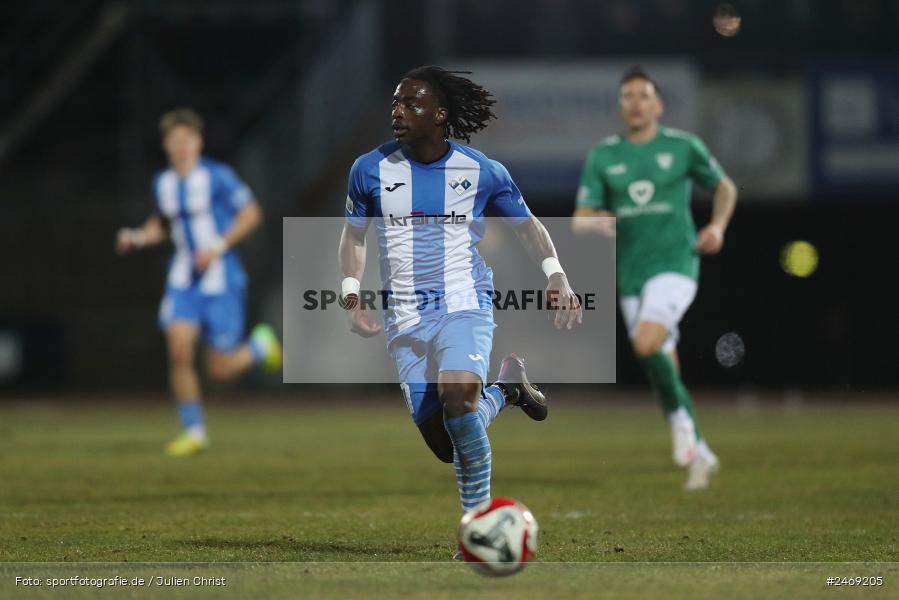 Sachs-Stadion, Schweinfurt, 07.03.2025, sport, action, BFV, Fussball, 24. Spieltag, Regionalliga Bayern, FVI, FCS, FV Illertissen, 1. FC Schweinfurt 1905 - Bild-ID: 2469205