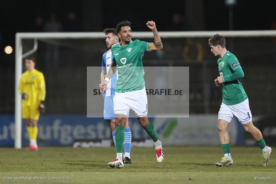 Sachs-Stadion, Schweinfurt, 07.03.2025, sport, action, BFV, Fussball, 24. Spieltag, Regionalliga Bayern, FVI, FCS, FV Illertissen, 1. FC Schweinfurt 1905 - Bild-ID: 2469214