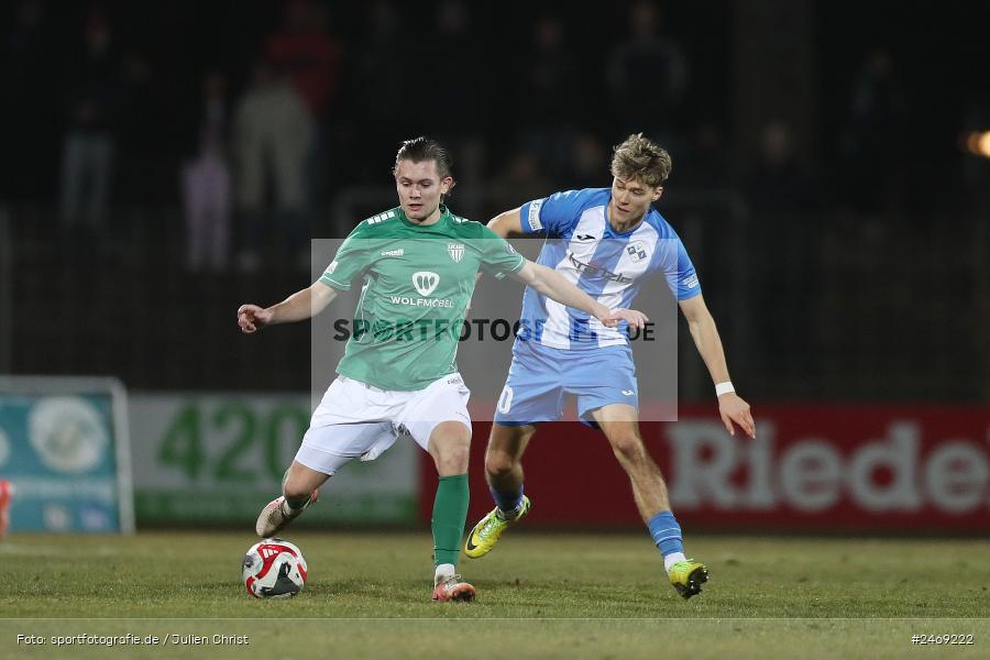 Sachs-Stadion, Schweinfurt, 07.03.2025, sport, action, BFV, Fussball, 24. Spieltag, Regionalliga Bayern, FVI, FCS, FV Illertissen, 1. FC Schweinfurt 1905 - Bild-ID: 2469222