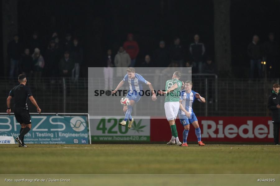 sport, action, Schweinfurt, Sachs-Stadion, Regionalliga Bayern, Fussball, FVI, FV Illertissen, FCS, BFV, 24. Spieltag, 1. FC Schweinfurt 1905, 07.03.2025 - Bild-ID: 2469395
