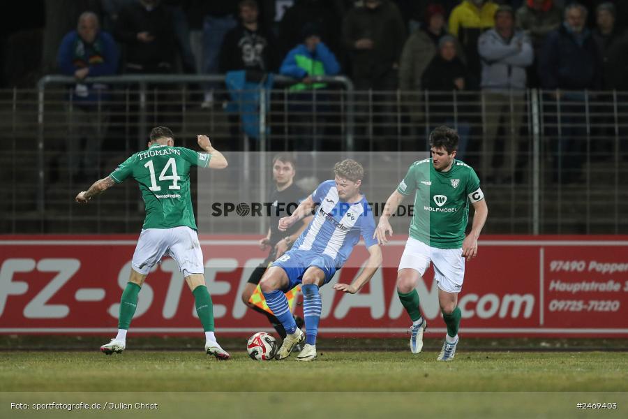sport, action, Schweinfurt, Sachs-Stadion, Regionalliga Bayern, Fussball, FVI, FV Illertissen, FCS, BFV, 24. Spieltag, 1. FC Schweinfurt 1905, 07.03.2025 - Bild-ID: 2469403