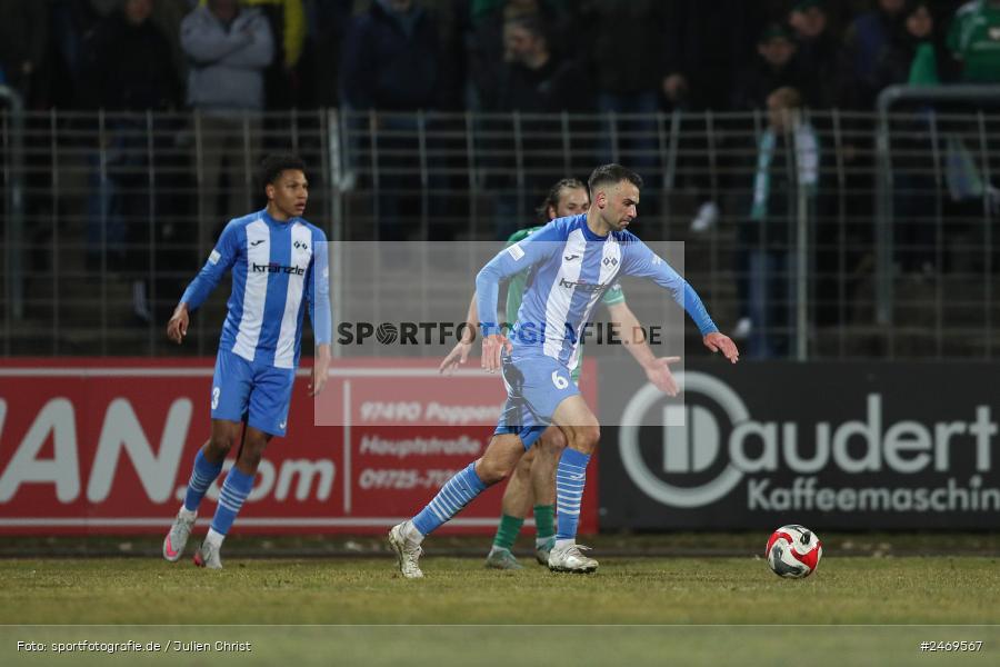 sport, action, Schweinfurt, Sachs-Stadion, Regionalliga Bayern, Fussball, FVI, FV Illertissen, FCS, BFV, 24. Spieltag, 1. FC Schweinfurt 1905, 07.03.2025 - Bild-ID: 2469567