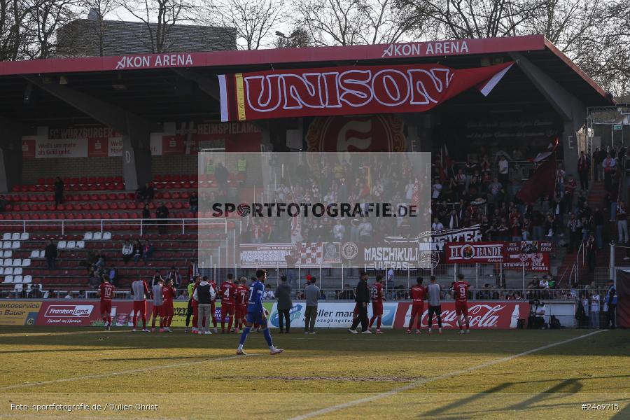 sport, action, Würzburg, SV Viktoria Aschaffenburg, Regionalliga Bayern, Fussball, FWK, FVI, FC Würzburger Kickers, BFV, AKON-Arena, 24. Spieltag, 08.03.2025 - Bild-ID: 2469715