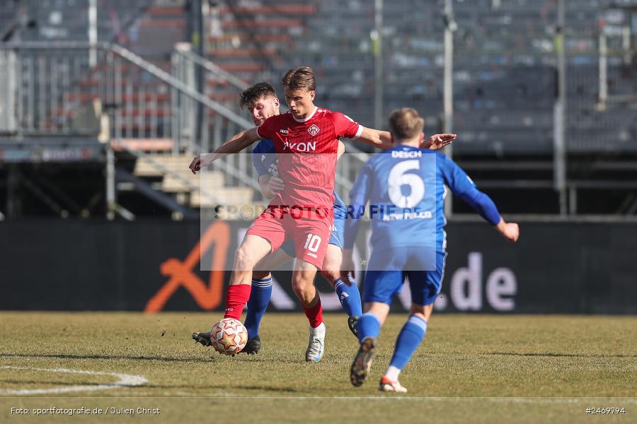 sport, action, Würzburg, SV Viktoria Aschaffenburg, Regionalliga Bayern, Fussball, FWK, FVI, FC Würzburger Kickers, BFV, AKON-Arena, 24. Spieltag, 08.03.2025 - Bild-ID: 2469794