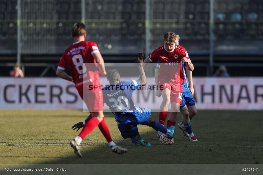 sport, action, Würzburg, SV Viktoria Aschaffenburg, Regionalliga Bayern, Fussball, FWK, FVI, FC Würzburger Kickers, BFV, AKON-Arena, 24. Spieltag, 08.03.2025 - Bild-ID: 2469841