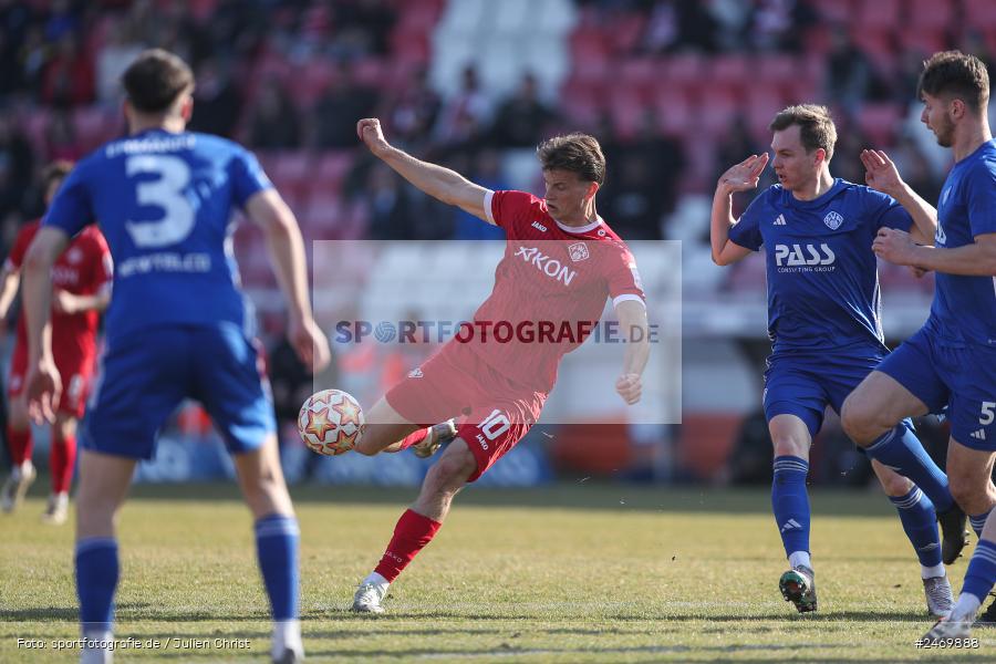 sport, action, Würzburg, SV Viktoria Aschaffenburg, Regionalliga Bayern, Fussball, FWK, FVI, FC Würzburger Kickers, BFV, AKON-Arena, 24. Spieltag, 08.03.2025 - Bild-ID: 2469888