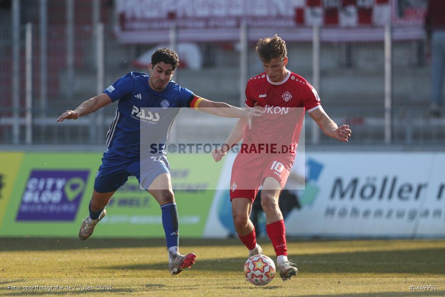 sport, action, Würzburg, SV Viktoria Aschaffenburg, Regionalliga Bayern, Fussball, FWK, FVI, FC Würzburger Kickers, BFV, AKON-Arena, 24. Spieltag, 08.03.2025 - Bild-ID: 2469932