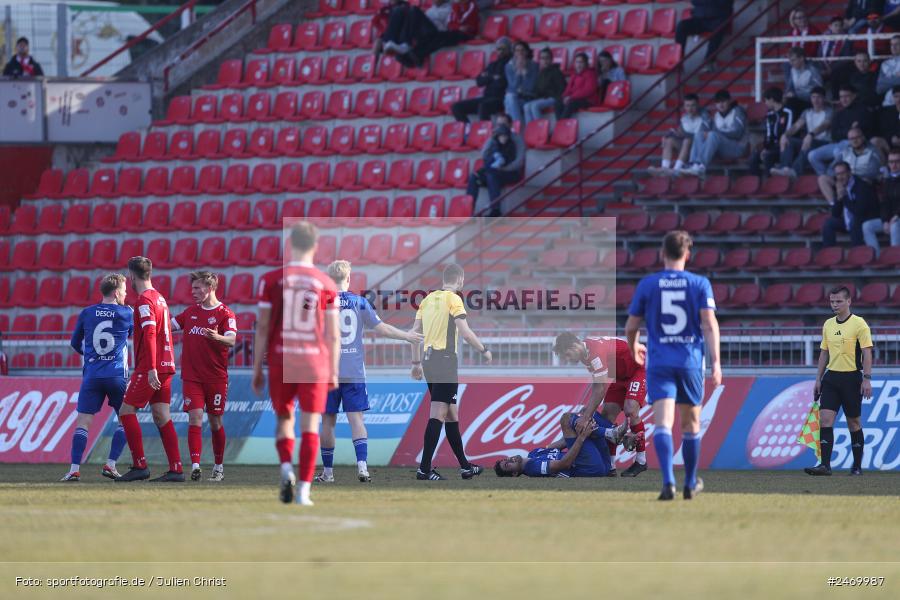 sport, action, Würzburg, SV Viktoria Aschaffenburg, Regionalliga Bayern, Fussball, FWK, FVI, FC Würzburger Kickers, BFV, AKON-Arena, 24. Spieltag, 08.03.2025 - Bild-ID: 2469987