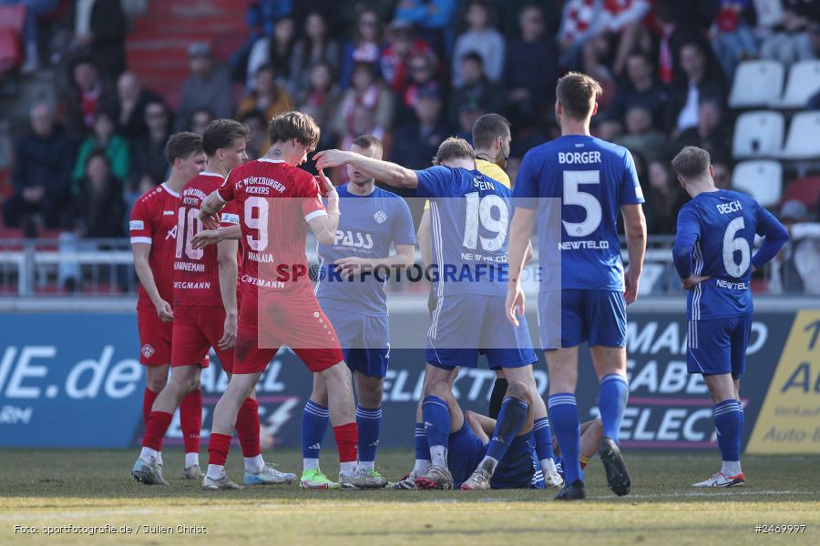 sport, action, Würzburg, SV Viktoria Aschaffenburg, Regionalliga Bayern, Fussball, FWK, FVI, FC Würzburger Kickers, BFV, AKON-Arena, 24. Spieltag, 08.03.2025 - Bild-ID: 2469997