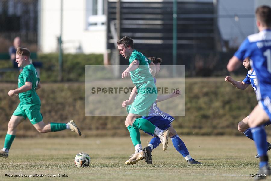 sport, action, Sportgelände Oberndorf, Kreisklasse Würzburg Gr. 3, Fussball, Bischbrunn, BFV, 20. Spieltag, 09.03.2025, (SG 2) Duttenbrunn/Urspringen/Karbach, (SG 1) SV Bischbrunn - Bild-ID: 2470289