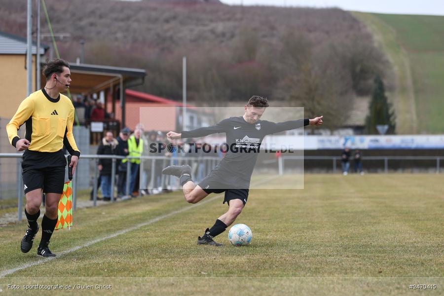 sport, action, TuS Röllbach, TUS, Sportgelände, Schwebenried, Landesliga Nordwest, Fussball, DJK Schwebenried/Schwemmelsbach, DJK, BFV, 25. Spieltag, 15.03.2025 - Bild-ID: 2470415