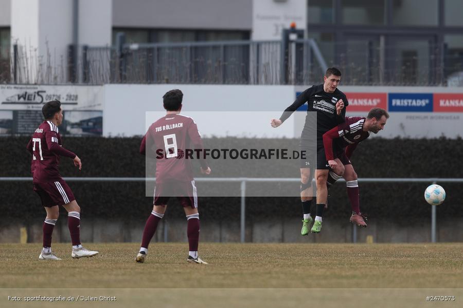sport, action, TuS Röllbach, TUS, Sportgelände, Schwebenried, Landesliga Nordwest, Fussball, DJK Schwebenried/Schwemmelsbach, DJK, BFV, 25. Spieltag, 15.03.2025 - Bild-ID: 2470573