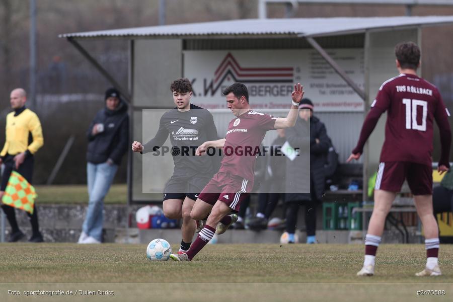 sport, action, TuS Röllbach, TUS, Sportgelände, Schwebenried, Landesliga Nordwest, Fussball, DJK Schwebenried/Schwemmelsbach, DJK, BFV, 25. Spieltag, 15.03.2025 - Bild-ID: 2470588
