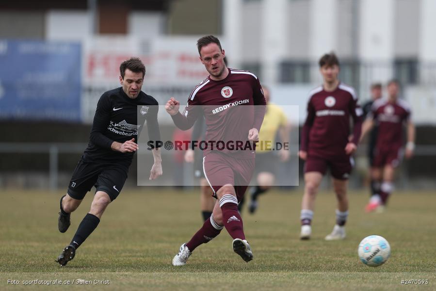 sport, action, TuS Röllbach, TUS, Sportgelände, Schwebenried, Landesliga Nordwest, Fussball, DJK Schwebenried/Schwemmelsbach, DJK, BFV, 25. Spieltag, 15.03.2025 - Bild-ID: 2470593