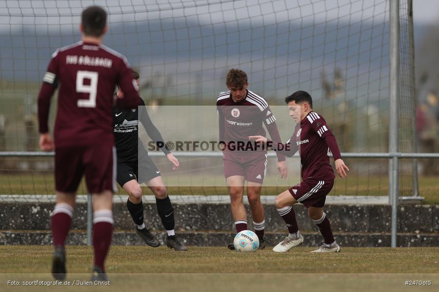 sport, action, TuS Röllbach, TUS, Sportgelände, Schwebenried, Landesliga Nordwest, Fussball, DJK Schwebenried/Schwemmelsbach, DJK, BFV, 25. Spieltag, 15.03.2025 - Bild-ID: 2470615