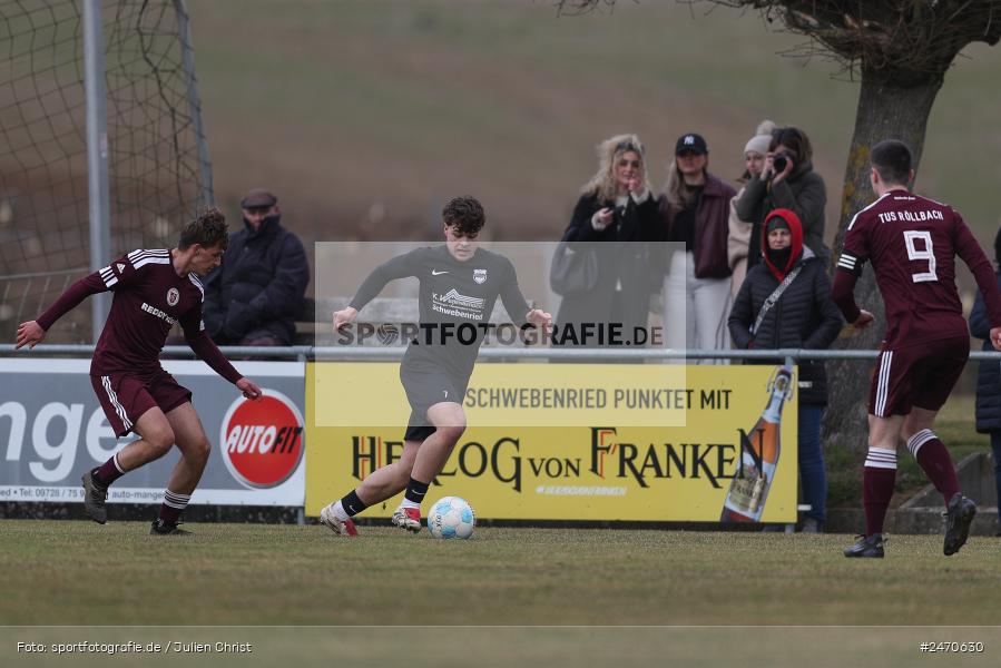 sport, action, TuS Röllbach, TUS, Sportgelände, Schwebenried, Landesliga Nordwest, Fussball, DJK Schwebenried/Schwemmelsbach, DJK, BFV, 25. Spieltag, 15.03.2025 - Bild-ID: 2470630