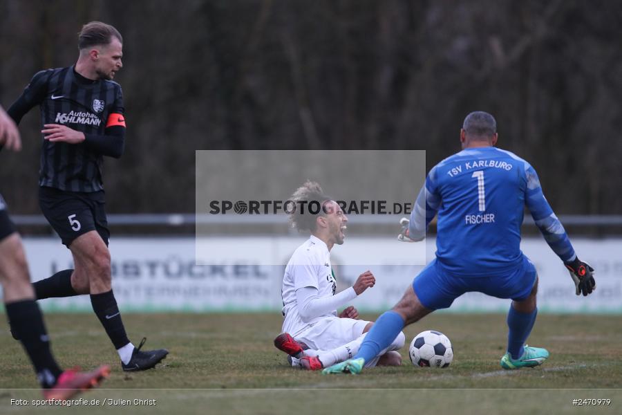 sport, action, TSV Karlburg, TSV, SCE, SC Eltersdorf, Karlburg, Fussball, Fundamentum Sportpark, Bayernliga Nord, BFV, 25. Spieltag, 15.03.2025 - Bild-ID: 2470979