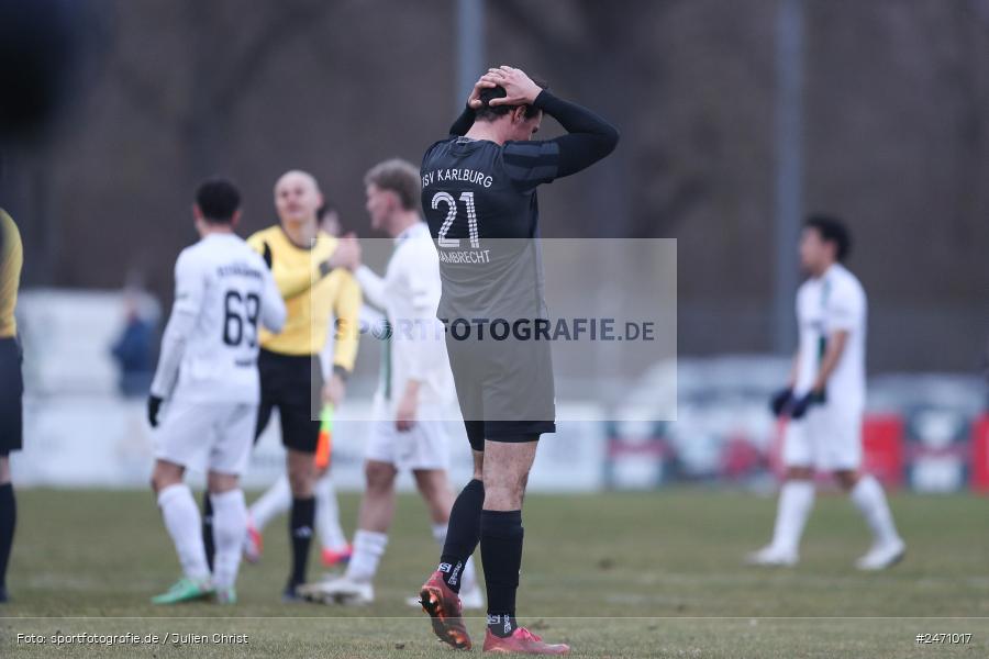 sport, action, TSV Karlburg, TSV, SCE, SC Eltersdorf, Karlburg, Fussball, Fundamentum Sportpark, Bayernliga Nord, BFV, 25. Spieltag, 15.03.2025 - Bild-ID: 2471017