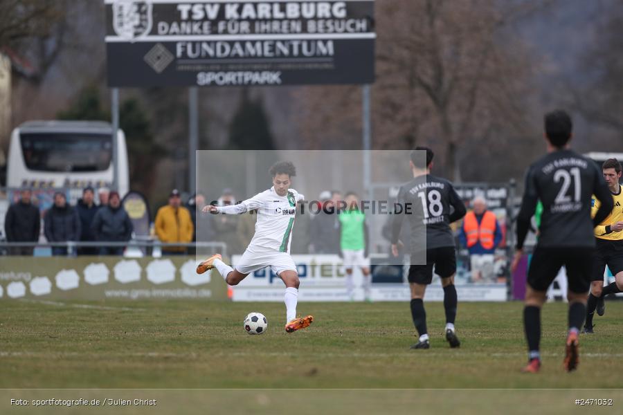 sport, action, TSV Karlburg, TSV, SCE, SC Eltersdorf, Karlburg, Fussball, Fundamentum Sportpark, Bayernliga Nord, BFV, 25. Spieltag, 15.03.2025 - Bild-ID: 2471032