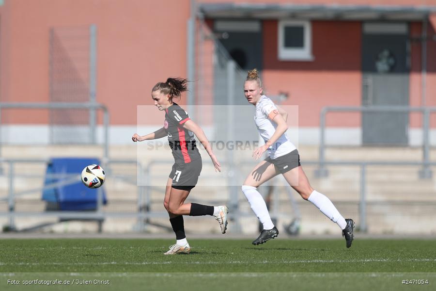 Stadion am Brentanobad, Frankfurt, 16.03.2025, sport, action, DFB, Fussball, 18. Spieltag, 2. Frauen-Bundesliga, FSV, SGE, FSV Gütersloh, Eintracht Frankfurt II - Bild-ID: 2471054 Stadion am Brentanobad, Frankfurt, 16.03.2025, sport, action, DFB, Fussball, 18. Spieltag, 2. Frauen-Bundesliga, FSV, SGE, FSV Gütersloh, Eintracht Frankfurt II - Bild-ID: 2471054