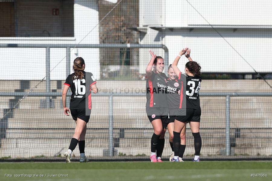 Stadion am Brentanobad, Frankfurt, 16.03.2025, sport, action, DFB, Fussball, 18. Spieltag, 2. Frauen-Bundesliga, FSV, SGE, FSV Gütersloh, Eintracht Frankfurt II - Bild-ID: 2471066 Stadion am Brentanobad, Frankfurt, 16.03.2025, sport, action, DFB, Fussball, 18. Spieltag, 2. Frauen-Bundesliga, FSV, SGE, FSV Gütersloh, Eintracht Frankfurt II - Bild-ID: 2471066
