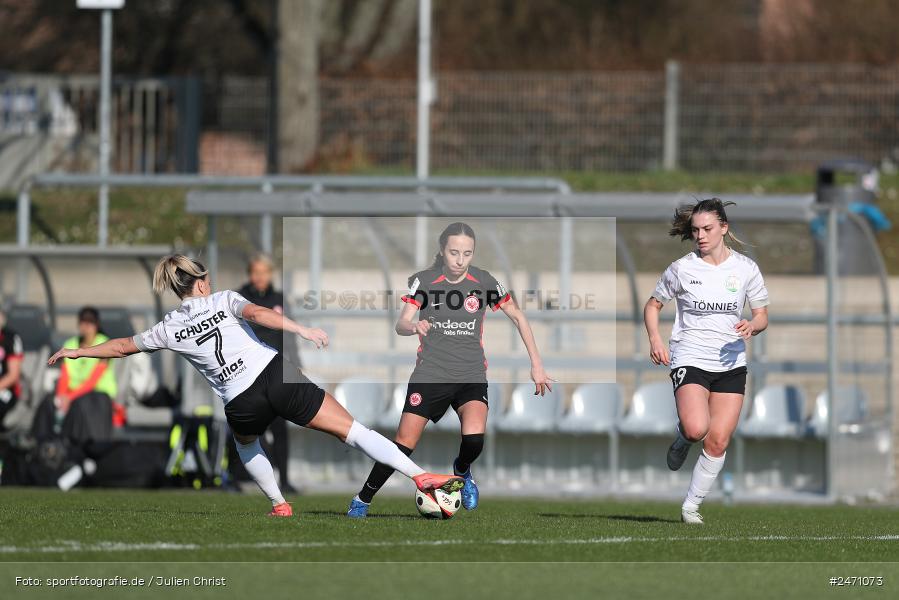 Stadion am Brentanobad, Frankfurt, 16.03.2025, sport, action, DFB, Fussball, 18. Spieltag, 2. Frauen-Bundesliga, FSV, SGE, FSV Gütersloh, Eintracht Frankfurt II - Bild-ID: 2471073 Stadion am Brentanobad, Frankfurt, 16.03.2025, sport, action, DFB, Fussball, 18. Spieltag, 2. Frauen-Bundesliga, FSV, SGE, FSV Gütersloh, Eintracht Frankfurt II - Bild-ID: 2471073