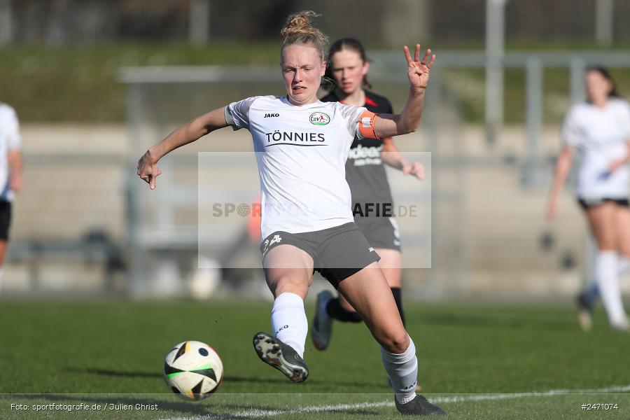 Stadion am Brentanobad, Frankfurt, 16.03.2025, sport, action, DFB, Fussball, 18. Spieltag, 2. Frauen-Bundesliga, FSV, SGE, FSV Gütersloh, Eintracht Frankfurt II - Bild-ID: 2471074