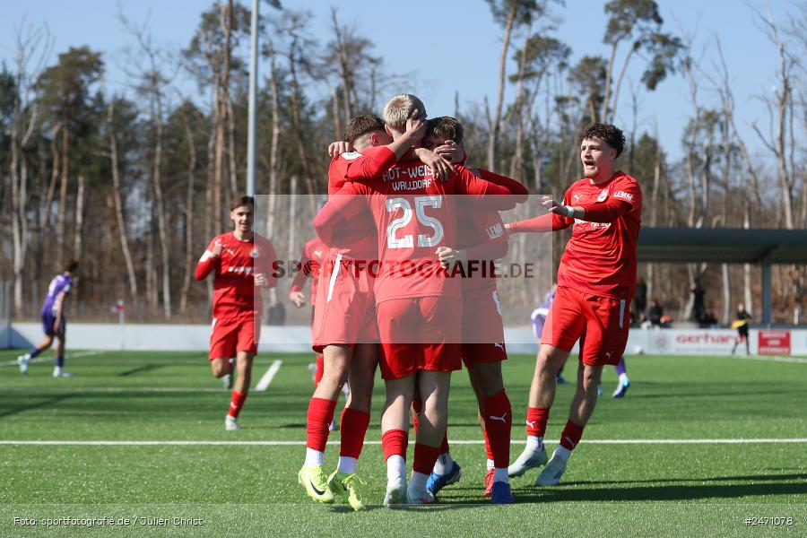 KR1, Mörfelden-Walldorf, 16.03.2025, sport, action, DFB, Fussball, 6. Spieltag, DFB Nachwuchsliga U19, AUE, RWW, FC Erzgebirge Aue, SV Rot-Weiss Walldorf - Bild-ID: 2471078 KR1, Mörfelden-Walldorf, 16.03.2025, sport, action, DFB, Fussball, 6. Spieltag, DFB Nachwuchsliga U19, AUE, RWW, FC Erzgebirge Aue, SV Rot-Weiss Walldorf - Bild-ID: 2471078