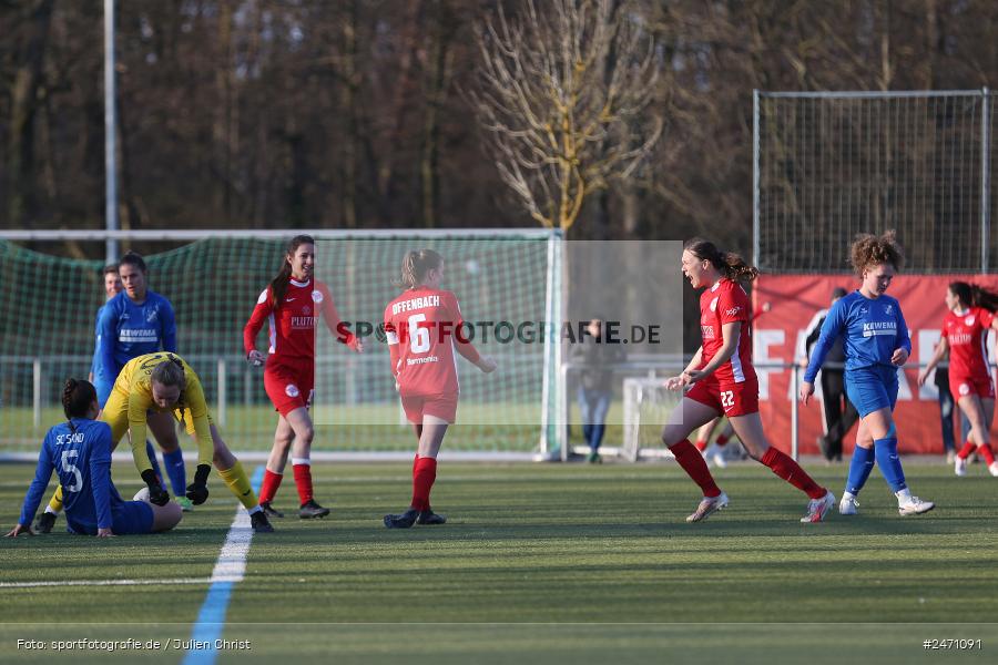 KR2 (SANA Sportpark), Offenbach, 16.03.2025, sport, action, DFB, Fussball, 15. Spieltag, Frauen Regionalliga Süd, SCS, OFC, SC Sand 2, Kickers Offenbach - Bild-ID: 2471091