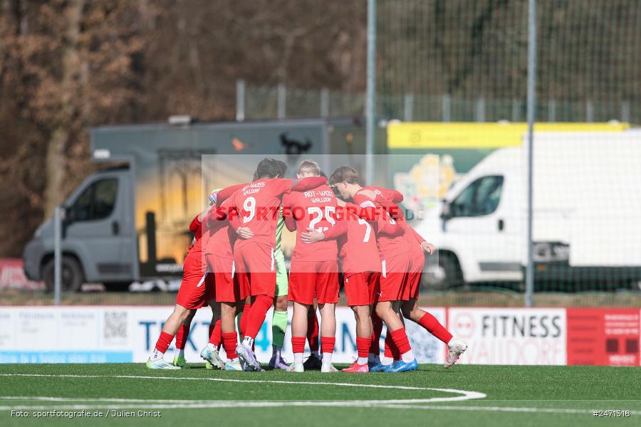 sport, action, SV Rot-Weiss Walldorf, RWW, Mörfelden-Walldorf, KR1, Fussball, FC Erzgebirge Aue, DFB Nachwuchsliga U19, DFB, AUE, 6. Spieltag, 16.03.2025 - Bild-ID: 2471318