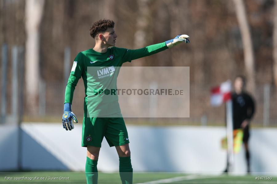sport, action, SV Rot-Weiss Walldorf, RWW, Mörfelden-Walldorf, KR1, Fussball, FC Erzgebirge Aue, DFB Nachwuchsliga U19, DFB, AUE, 6. Spieltag, 16.03.2025 - Bild-ID: 2471360