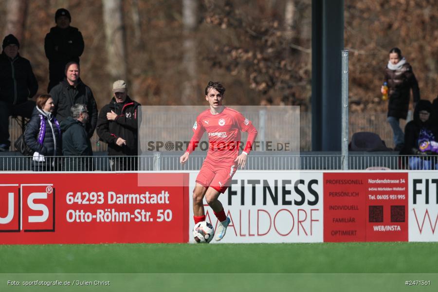 sport, action, SV Rot-Weiss Walldorf, RWW, Mörfelden-Walldorf, KR1, Fussball, FC Erzgebirge Aue, DFB Nachwuchsliga U19, DFB, AUE, 6. Spieltag, 16.03.2025 - Bild-ID: 2471361