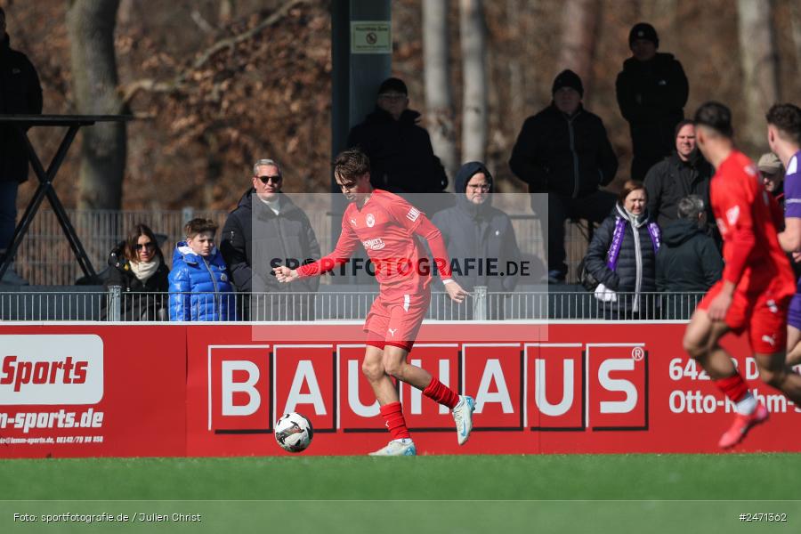 sport, action, SV Rot-Weiss Walldorf, RWW, Mörfelden-Walldorf, KR1, Fussball, FC Erzgebirge Aue, DFB Nachwuchsliga U19, DFB, AUE, 6. Spieltag, 16.03.2025 - Bild-ID: 2471362