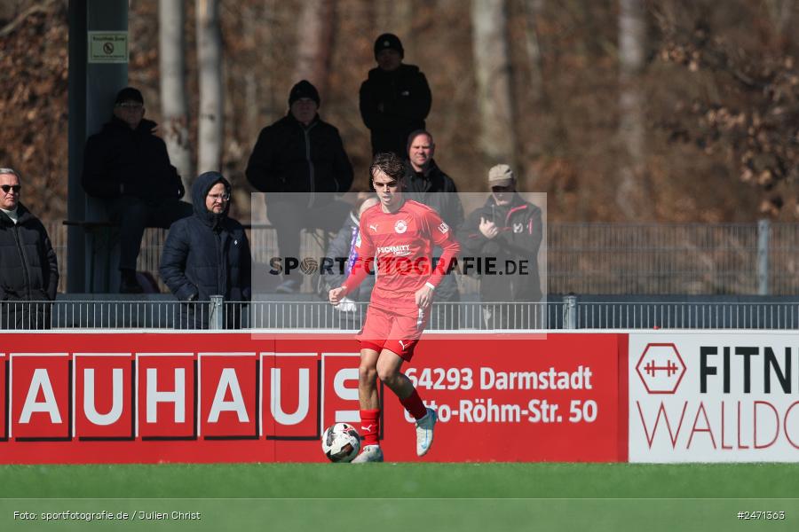 sport, action, SV Rot-Weiss Walldorf, RWW, Mörfelden-Walldorf, KR1, Fussball, FC Erzgebirge Aue, DFB Nachwuchsliga U19, DFB, AUE, 6. Spieltag, 16.03.2025 - Bild-ID: 2471363