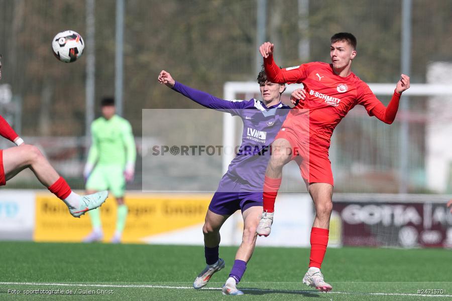 sport, action, SV Rot-Weiss Walldorf, RWW, Mörfelden-Walldorf, KR1, Fussball, FC Erzgebirge Aue, DFB Nachwuchsliga U19, DFB, AUE, 6. Spieltag, 16.03.2025 - Bild-ID: 2471370