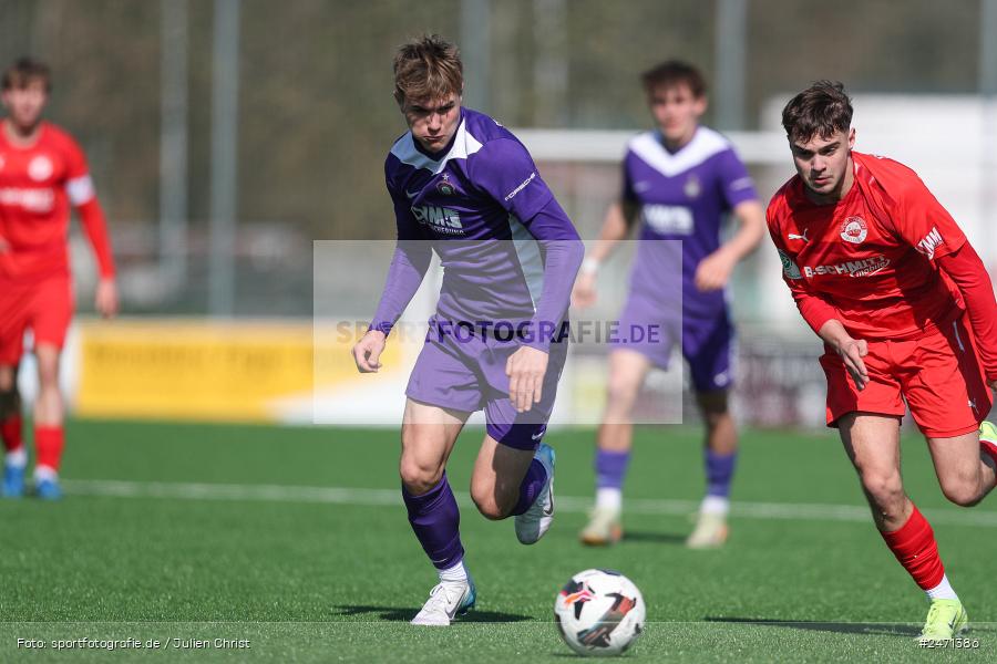 sport, action, SV Rot-Weiss Walldorf, RWW, Mörfelden-Walldorf, KR1, Fussball, FC Erzgebirge Aue, DFB Nachwuchsliga U19, DFB, AUE, 6. Spieltag, 16.03.2025 - Bild-ID: 2471386