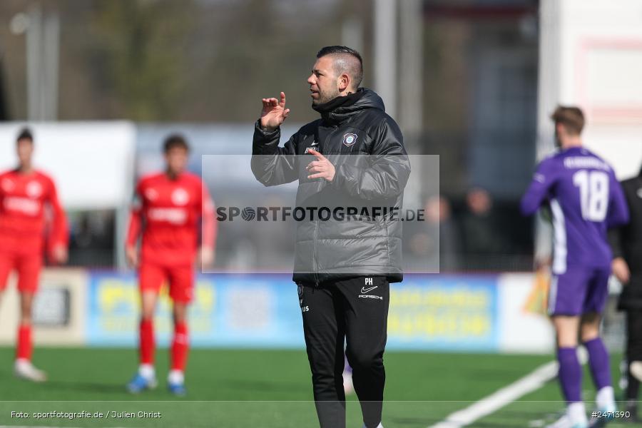 sport, action, SV Rot-Weiss Walldorf, RWW, Mörfelden-Walldorf, KR1, Fussball, FC Erzgebirge Aue, DFB Nachwuchsliga U19, DFB, AUE, 6. Spieltag, 16.03.2025 - Bild-ID: 2471390