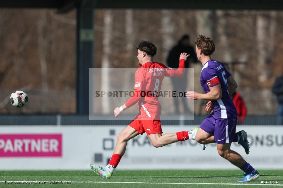 sport, action, SV Rot-Weiss Walldorf, RWW, Mörfelden-Walldorf, KR1, Fussball, FC Erzgebirge Aue, DFB Nachwuchsliga U19, DFB, AUE, 6. Spieltag, 16.03.2025 - Bild-ID: 2471394