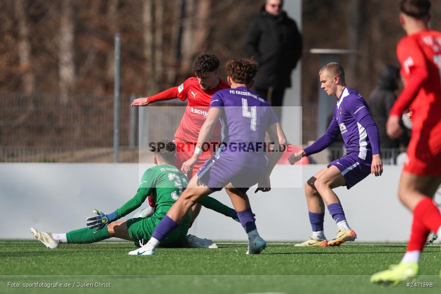 sport, action, SV Rot-Weiss Walldorf, RWW, Mörfelden-Walldorf, KR1, Fussball, FC Erzgebirge Aue, DFB Nachwuchsliga U19, DFB, AUE, 6. Spieltag, 16.03.2025 - Bild-ID: 2471398