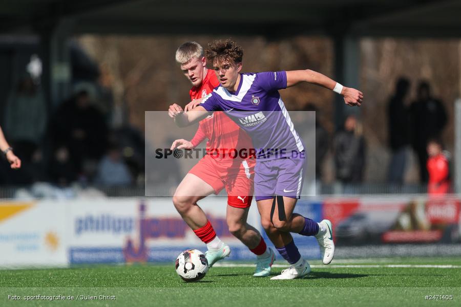 sport, action, SV Rot-Weiss Walldorf, RWW, Mörfelden-Walldorf, KR1, Fussball, FC Erzgebirge Aue, DFB Nachwuchsliga U19, DFB, AUE, 6. Spieltag, 16.03.2025 - Bild-ID: 2471405